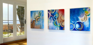 Nassau Point Triptych installed